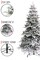 Perfect Holiday Calgary Spruce Artificial Christmas Tree - Snow Flocked